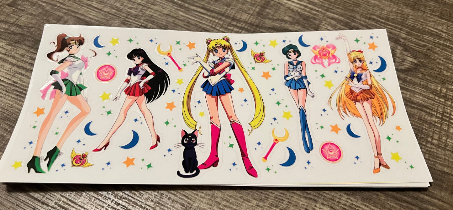 Sailor Moon Cup Transfer Stickers