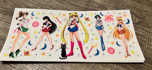 Sailor Moon Cup Transfer Stickers