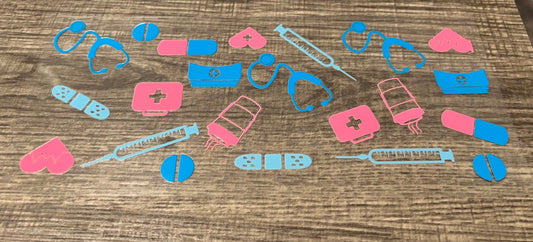 Medical Supplies Cup Transfer Stickers